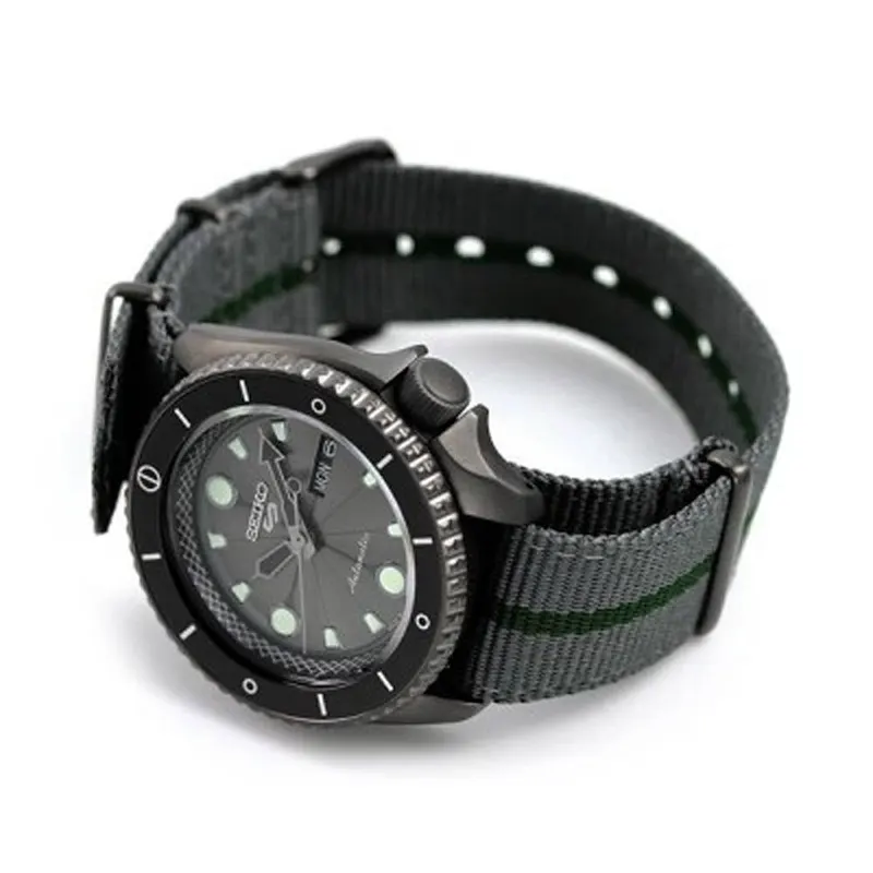 Seiko 5 Sports ''LIMITED EDITION'' Auto NARUTO & BORUTO "Shikamaru" Watch | SRPF75K1